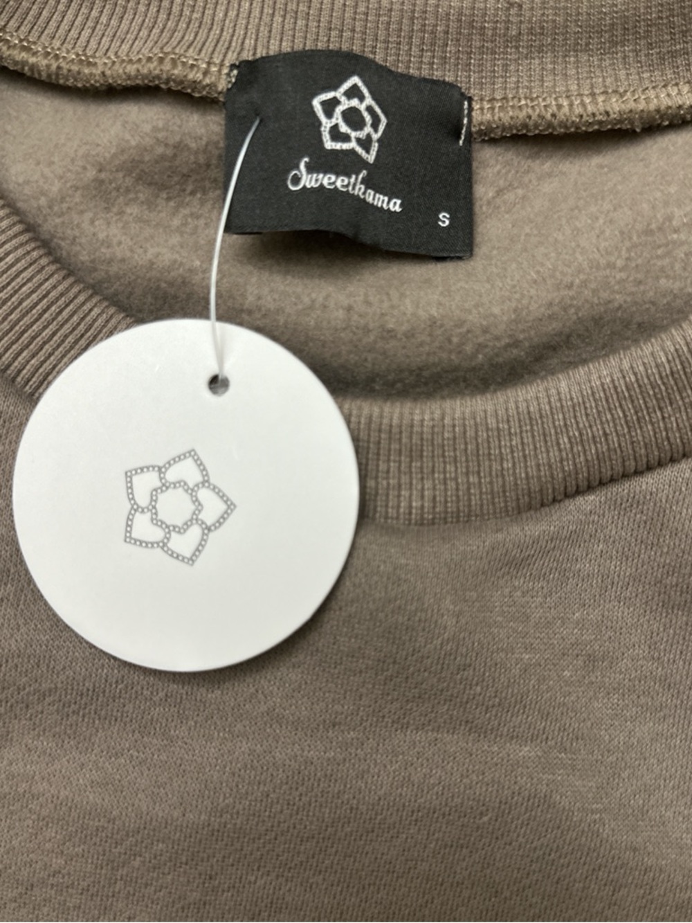 NWT Sweet Kama Heavyweight Fleece Set Small| Chocolate Brown 🤎✨ - Picture 3 of 4